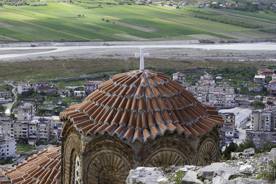 15 Holy Trinity Church in the citadel in Berat, Albania, in 2017