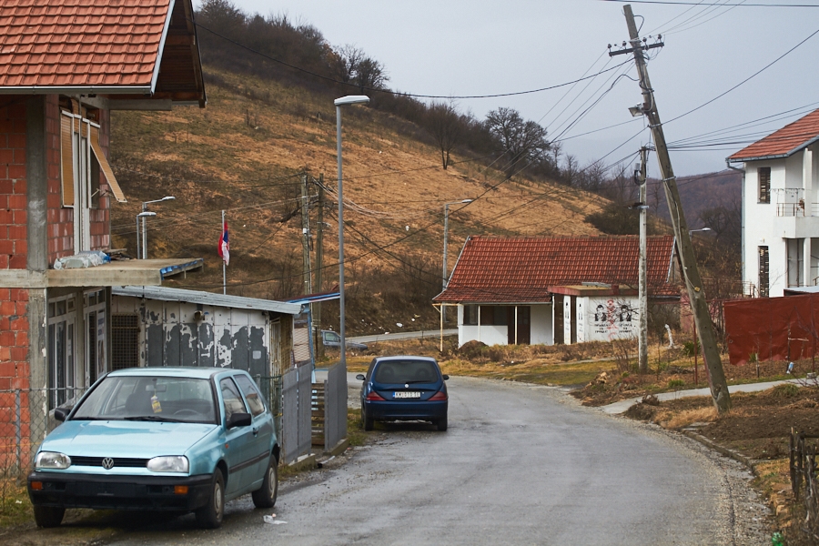 037 Street scene in Zvečan/Zveçan, North Mitrovica, Kosovo, 2016