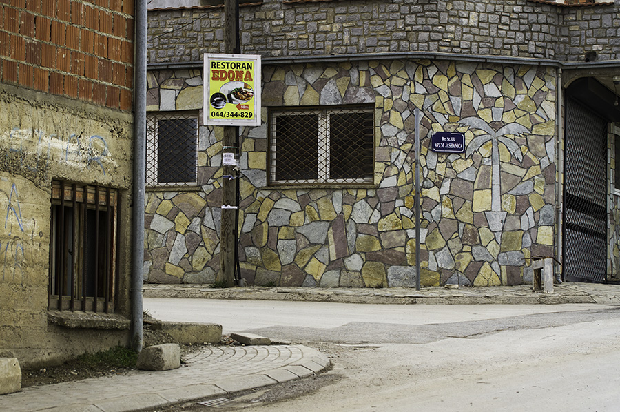 014 Street corner in  Dragodan neighborhood, Prishtina, Kosovo, 2014