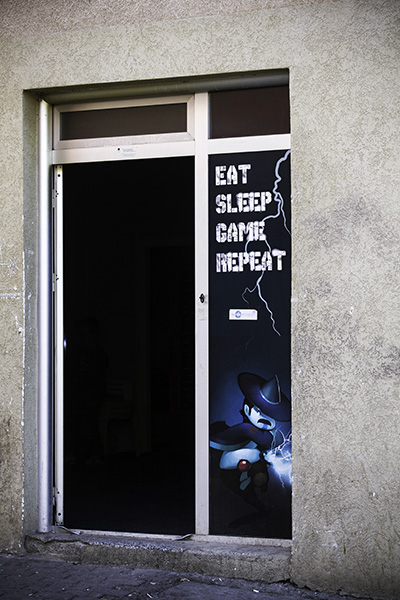 039 Gaming shop in Vëllusha neighborhood, Prishtina, Kosovo, in 2014