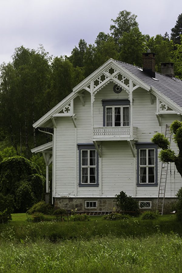Idyllic Norwegian landscapes: house in Sørlandet